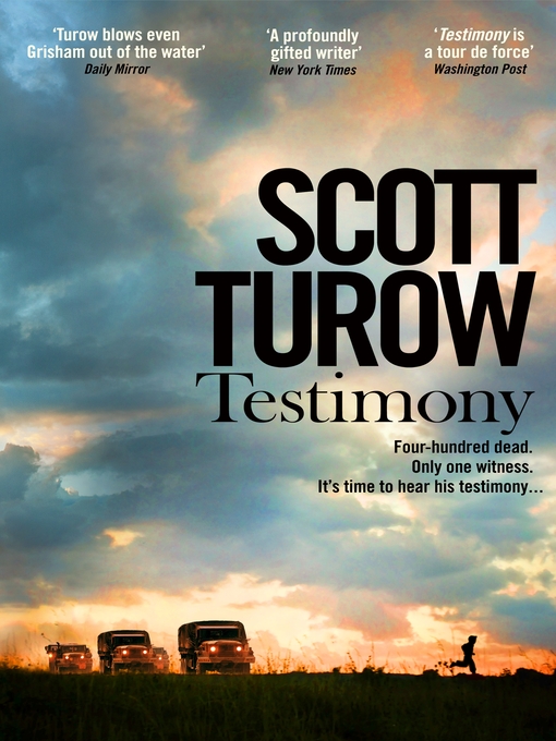 Title details for Testimony by Scott Turow - Wait list